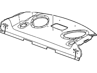 GM 20863970 Trim Assembly, R/Wdo Pnl *Ebony