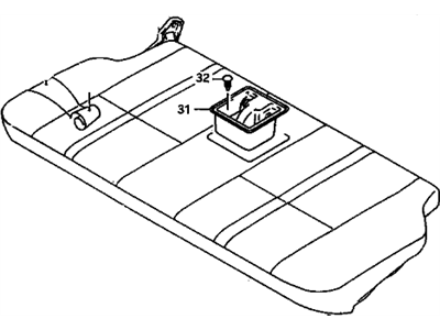 GM 96062738 Pad,Rear Seat Cushion(W/Frame)