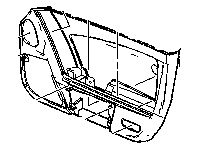 GM 15259344 Panel Assembly, Front Side Door Lower Trim *Light Cashmere