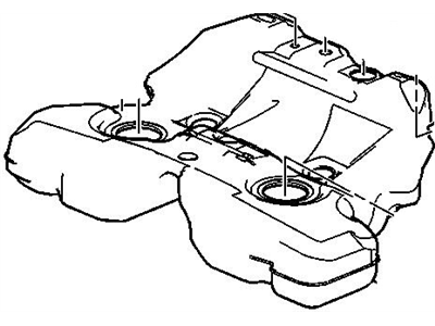 2009 Cadillac SRX Fuel Tank - 25894460