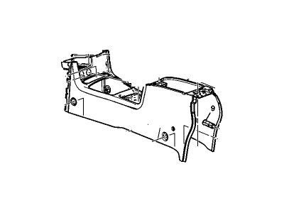 GM 10361904 Console Assembly, Front Floor *Neutral