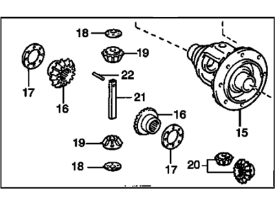 GM 88971984 Front Differential Case