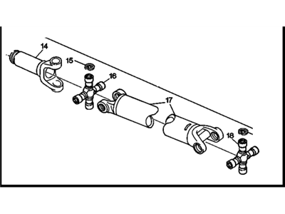 GM 15638211 Rear Propeller Shaft Assembly