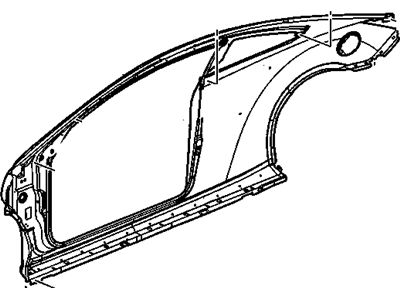 GM 25961281 Frame, Body Side Outer