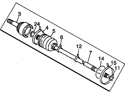 GM 97025936 Joint Kit,Front Wheel Drive Shaft Cv