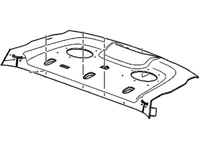 GM 20842568 Trim Assembly, Rear Window Panel *Medium Duty Titanium