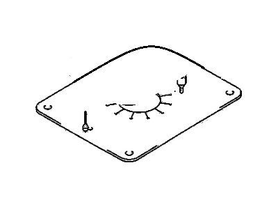 GM 91175272 Sheet,Control Lever No.2 (On Esn)
