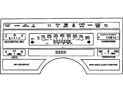 Buick Century Instrument Cluster - 16209264