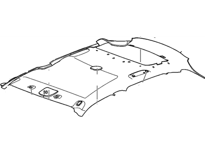 GM 15864283 Panel Assembly, Headlining Trim *Titanium