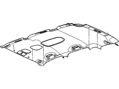 GM 89022814 Panel Asm,Headlining Trim *Pewter