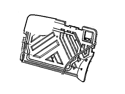 GM 88981737 Frame,Rear Seat Back Cushion