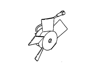 1992 Chevrolet Storm A/C Condenser Fan - 94383579