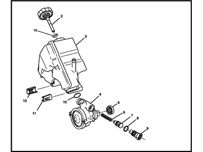 2007 Buick Rendezvous Power Steering Pump - 19369085