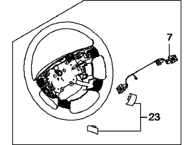 2008 Chevrolet Aveo Steering Wheel - 96837692