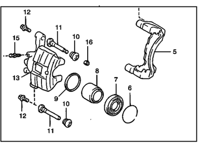 GM 94857013 Caliper,Front Brake