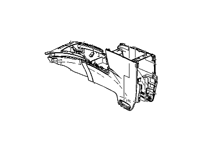 GM 89039976 Console Asm,Front Floor *Gray