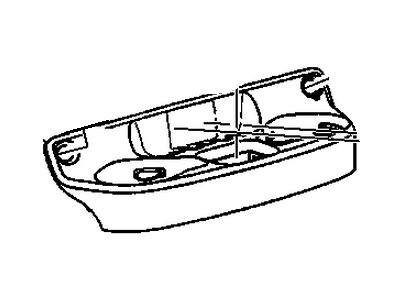 GM 15026121 Plate Assembly, Instrument Panel Lower Extension Accessory Mount