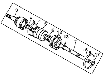 GM 97084498 Joint Kit,Front Wheel Drive Shaft Cv