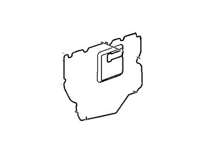 GM 96837103 Deflector,Rear Side Door Water