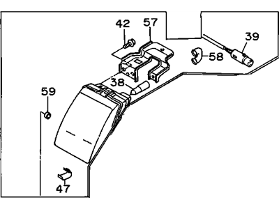 1989 Chevrolet Spectrum Fog Light - 94401206