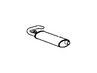 GM 25552820 Exhaust Muffler Assembly W/Tailpipe