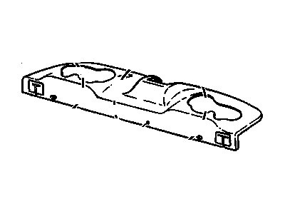 GM 25634594 TRIM, Rear Seat to Back Window Panel