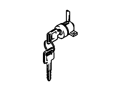 1991 Chevrolet Sprint Door Lock Cylinder - 96064129