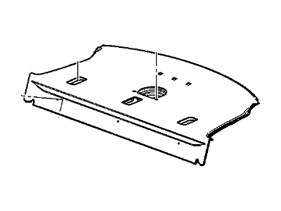 GM 22848635 Trim Assembly, Rear Window Panel *Neutral L