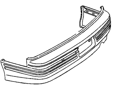 GM 12530405 Rear Bumper, Cover