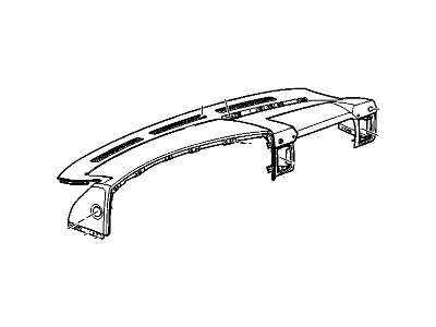 GM 15833358 Panel Assembly, Instrument Panel Upper Trim (W/ Windshield Defroster Nozzle G*Ebony