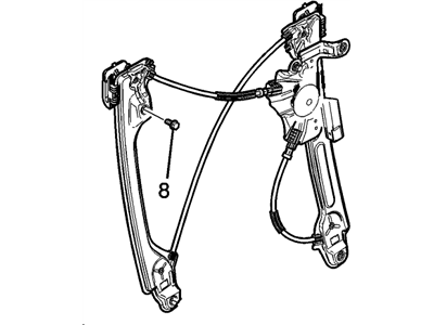 2015 Cadillac XTS Window Regulator - 20905689