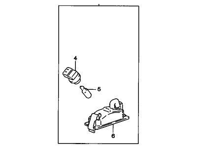 GM 94852409 Lamp,Rear License(RH)