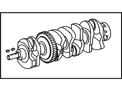 2010 Pontiac Vibe Crankshaft - 19185340