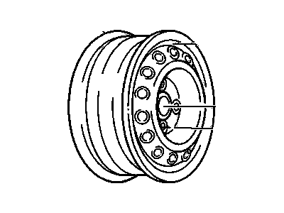 GM 90279907 Wheel Rim,(5.5Jx13)(Identify: Ha)(N00&Px6)