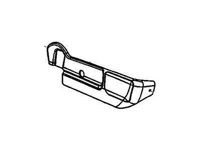 GM 12454570 PANEL, Front Seat Cushion Side