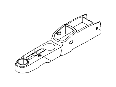 2004 Chevrolet Aveo Center Console Base - 96485052