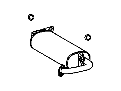 GM 88975832 Exhaust Muffler (W/Exhaust Pipe & Tail Pipe)