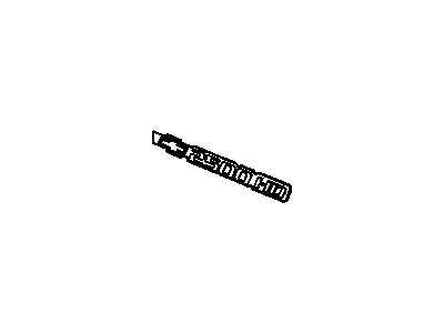 GM 15114051 Plate Assembly, Front Side Door Name