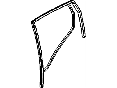 GM 96583071 Weatherstrip,Rear Side Door Window