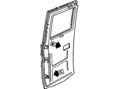 GM 15710952 Weatherstrip Assembly, Rear Door