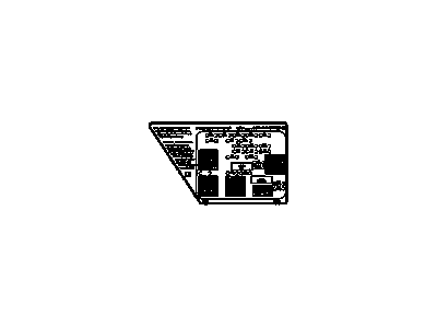 GM 22925349 Label, Fuse Block Identify