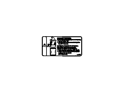 GM 20962353 Label, High Voltage Battery Warning