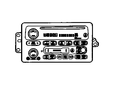 GM 10335226 Radio Assembly, Amplitude Modulation/Frequency Modulation Stereo & Clock & Audio Disc