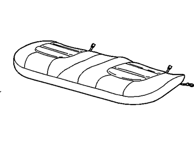 GM 12492694 COVER, Rear Seat Cushion