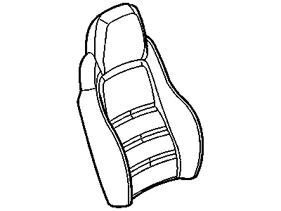 GM 19124895 Cover Asm,Passenger Seat Back Cushion *Ebony