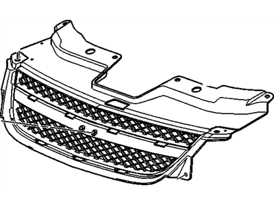 GM 25820008 Grille, Radiator Upper