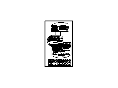 GM 52370336 Label, Cng Tank Inspection Information