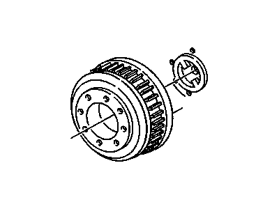 GMC Suburban Brake Drum - 15693470