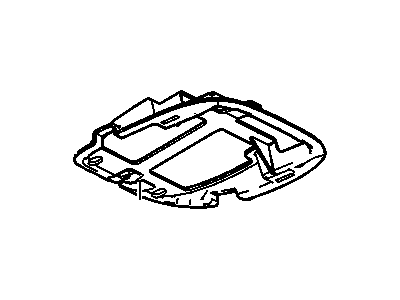 GM 10447494 Plate, Roof Console Backing