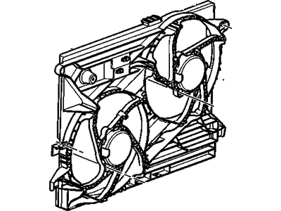 2009 Saturn Vue Fan Shroud - 89019138